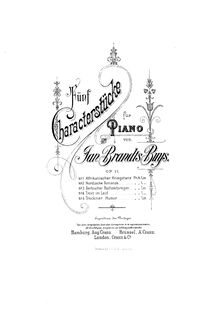 Partition , Nordische Romanze, 5 Charakterstücke, Op.11, Brandts Buys, Jan