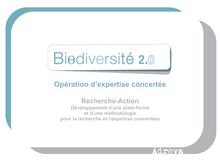 Adreva : "Biodiversité 2.0"