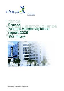 2009 - Annual Haemovigilance report - Abstract