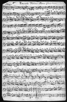 Partition violon solo, Concerto, D major, Ræhs, Christian par Christian Ræhs