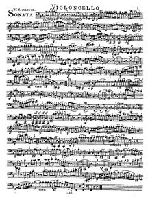 Partition de violoncelle, Sonata pour cor et Piano, Sonata for Piano with Horn