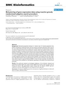 Biclustering of gene expression data using reactive greedy randomized adaptive search procedure