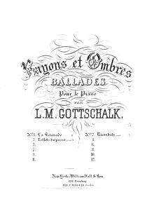 Partition complète, Reflets du passé, Gottschalk, Louis Moreau par Louis Moreau Gottschalk