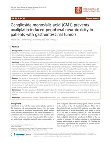 Ganglioside-monosialic acid (GM1) prevents oxaliplatin-induced peripheral neurotoxicity in patients with gastrointestinal tumors