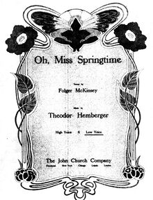 Partition complète, Oh, Miss Springtime, Hemberger, Theodore