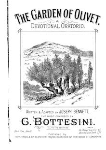 Partition , partie 1, pour Garden of Olivet, A devotional oratorio