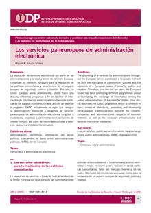 Los servicios paneuropeos de administración electrónica (Pan-European e-Administration Services)