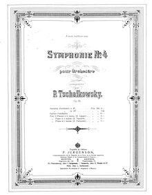 Partition complète, Symphony No.4, F minor, Tchaikovsky, Pyotr par Pyotr Tchaikovsky