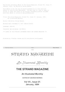 The Strand Magazine: Volume VII, Issue 37. January, 1894. - An Illustrated Monthly