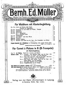 Partition de piano, Nocturno, Op.73, E flat major, Müller, Bernhard Eduard