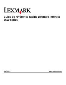 Télécharger - Guide de référence rapide Lexmark Interact S600 Series