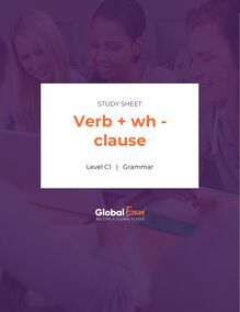Verb + wh - clause