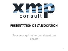 Présentation de l association XMP CONSULT