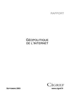 2003 - Géopolitique de l internet