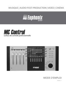 Notice Système Audio et vidéo Euphonix  MC Control
