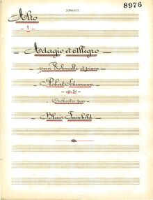 Partition viole de gambe, Adagio et Allegro, Op.70, Adagio et allegro pour violoncelle (et piano), Op.10