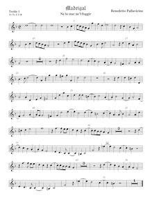 Partition viole de gambe aigue 1, Madrigali a 5 voci, Libro 2, Pallavicino, Benedetto par Benedetto Pallavicino