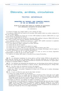 Journal officiel de la République française - N° 180 du 6 août 2010