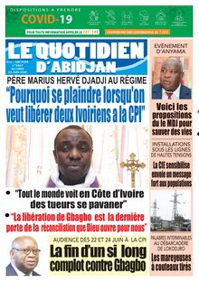 Le Quotidien d’Abidjan n°2867 - Du Lundi 22 juin 2020