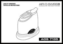 Notice Purificateur d air Air-O-Swiss  AOS 7135 Ultrasonic