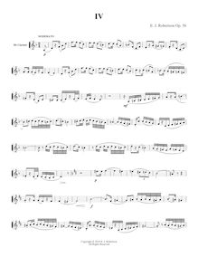 Partition No.4, 10 Duos pour flûte et clarinette, Op.56, Robertson, Ernest John
