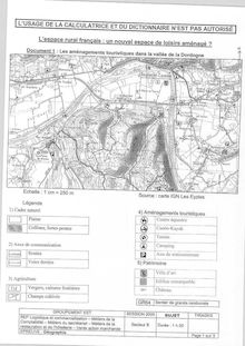 Histoire - Géographie 2005 BEP - Logistique et commercialisation
