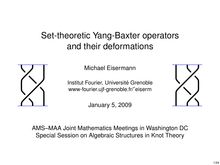 Set theoretic Yang Baxter operators and their deformations