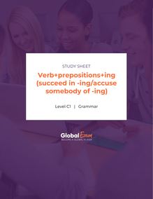 Verb+prepositions+ing (succeed in -ing/accuse somebody of -ing)