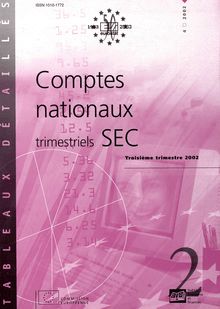 Comptes nationaux trimestriels SEC. Troisième trimestre 2002