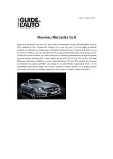 Nouveau Mercedes SLK