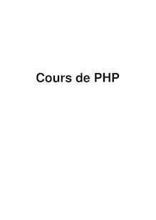 Cours PHP simp