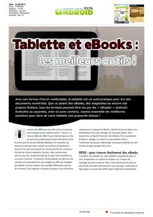 Tablettes et eBooks : les meilleurs outils