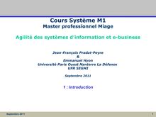 Cours Système M1  Jean-François Pradat-Peyre  Septembre 2007