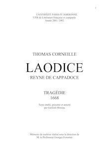 THOMAS CORNEILLE REYNE DE CAPPADOCE TRAGÉDIE 1668