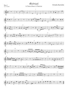 Partition viole de basse 1, octave aigu clef, Madrigali a 5 voci, Libro 1
