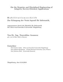 On the stepwise and disciplined engineering of adaptive service-oriented applications [Elektronische Ressource] / von Nasreddine Aoumeur