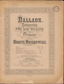 Partition complète, 2 Konzertstücke, Op.16, Moszkowski, Moritz par Moritz Moszkowski