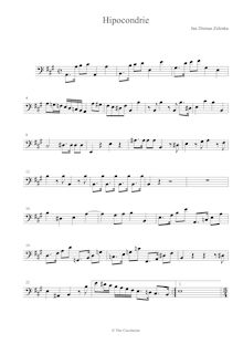 Partition violoncelle / Continuo, Hipocondrie à 7 Concertanti, A major