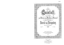 Partition complète, corde quintette, Op.77, C minor, Herzogenberg, Heinrich von