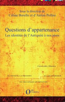 Questions d appartenance
