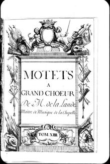 Partition Grands Motets, Tome XIV, Grands Motets, Cauvin collection