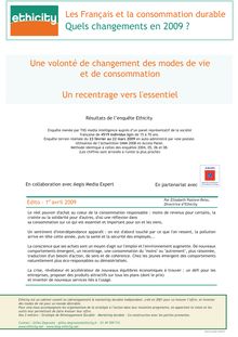 Les Français et la consommation durable - Page1_Enquete ethicity