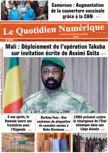 Le Quotidien Numérique d’Afrique n°1849 - du mercredi 2 février 2022