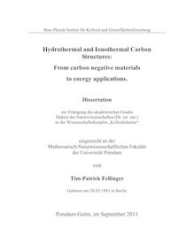 Hydrothermal and ionothermal carbon structures : from carbon negative materials to energy applications [Elektronische Ressource] / Tim-Patrick Fellinger. Betreuer: Markus Antonietti