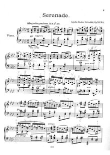 Partition complète, 3 pièces, Op.53, Backer-Grøndahl, Agathe