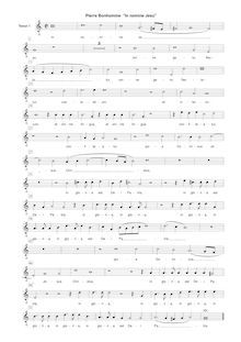 Partition ténor 1 , partie [G2 clef], Melodiae sacrae, Bonhomme, Pierre
