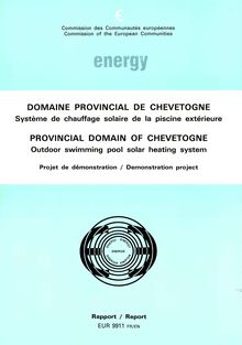 Provincial domain of Chevetogne Outdoor swimming pool solar heating system. Demonstration project Final report