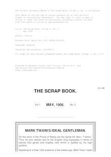 The Scrap Book, Volume 1, No. 3 - May 1906