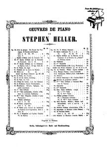 Partition complète, Reveries du Promeneur Soltaire, Op.58, Reveries