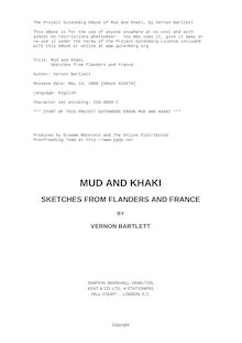 Mud and Khaki - Sketches from Flanders and France